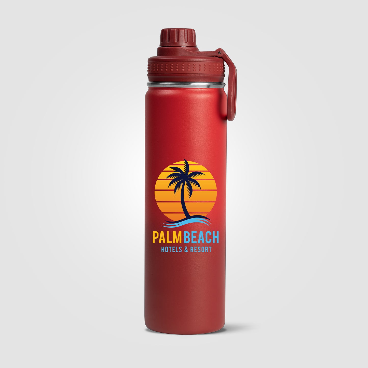 Red (Lid) Alaska Ombre - 24 oz. Stainless Steel Double Wall Water Bottle