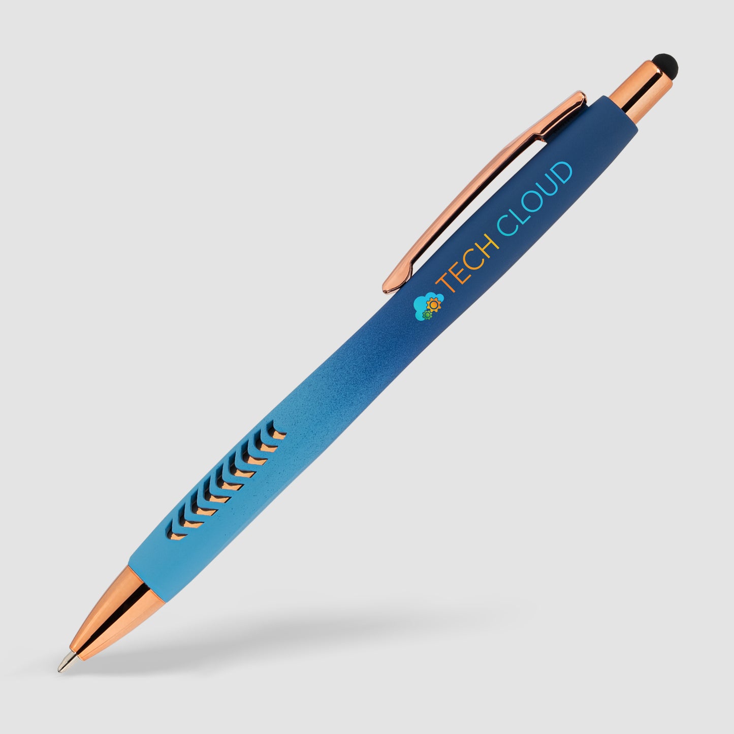 Royal Blue (Barrel) Avalon Ombre Softy Rose Gold Pen w/ Stylus
