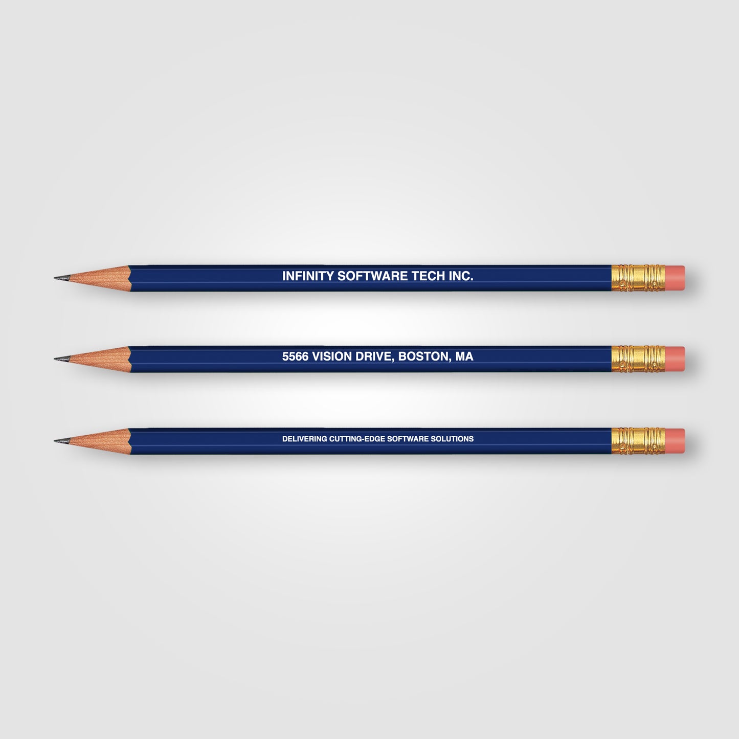 Royal Blue (Barrel) Hex Pencil