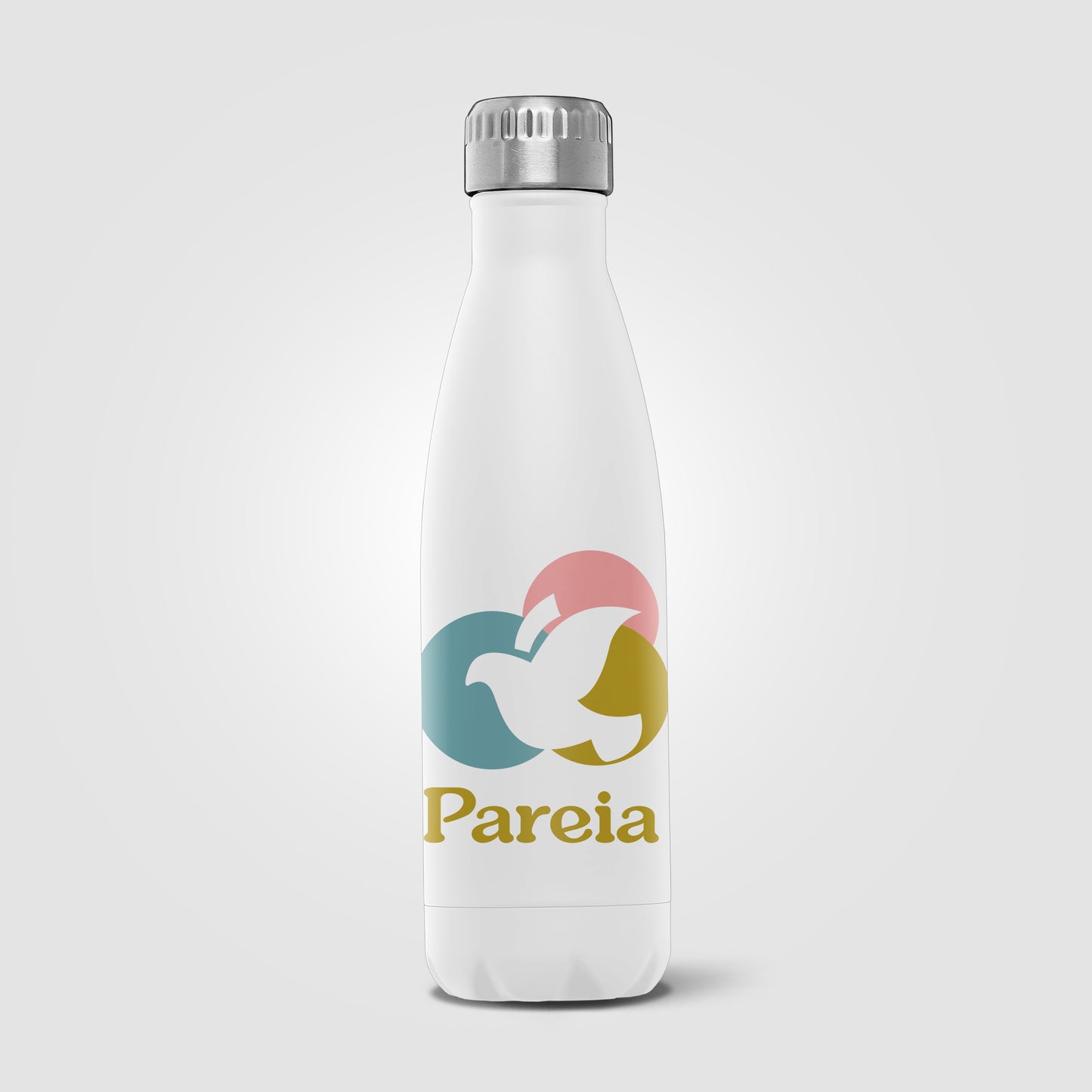 Silver (Lid) Ibiza Recycled - 22 oz. Single-Wall Stainless Water Bottle