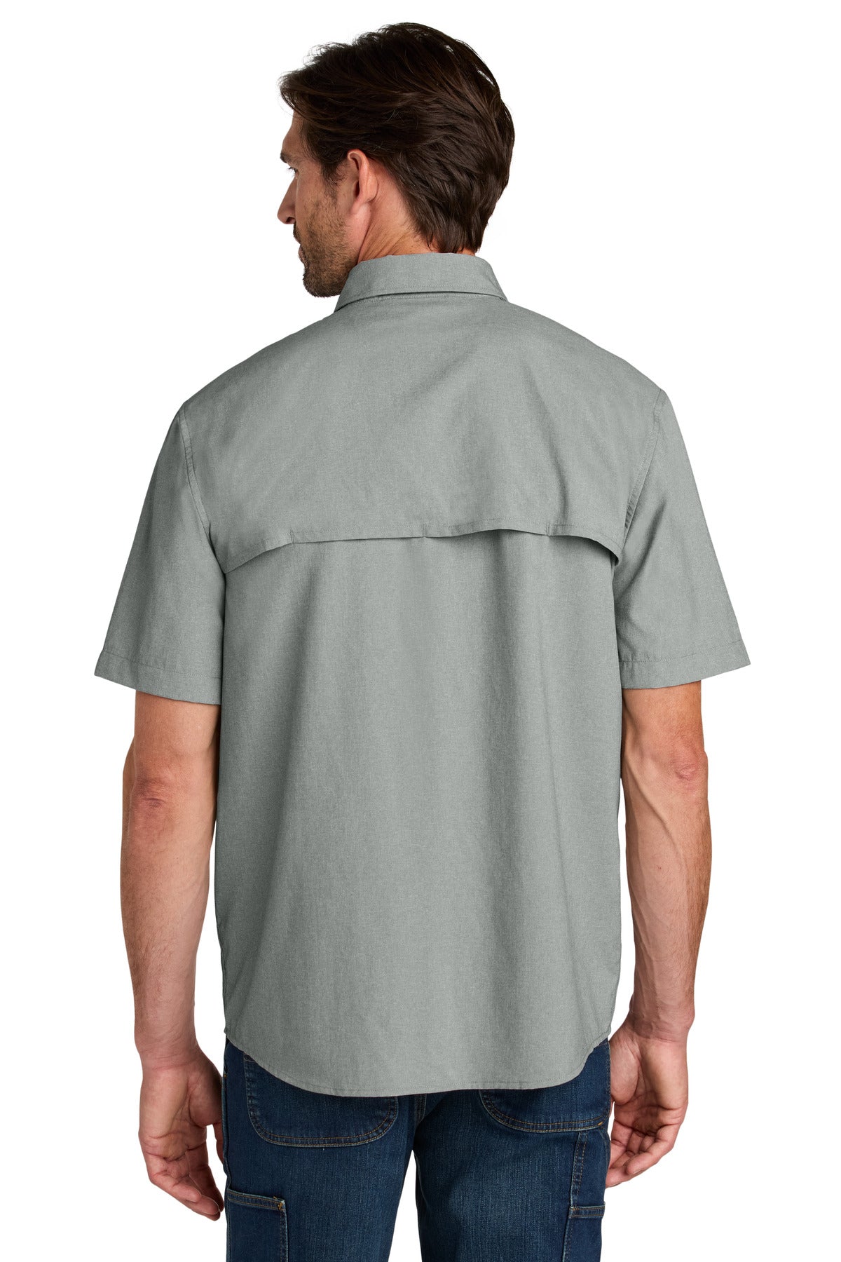 Steel Carhartt Force Sun Defender Short Sleeve Shirt CT107107