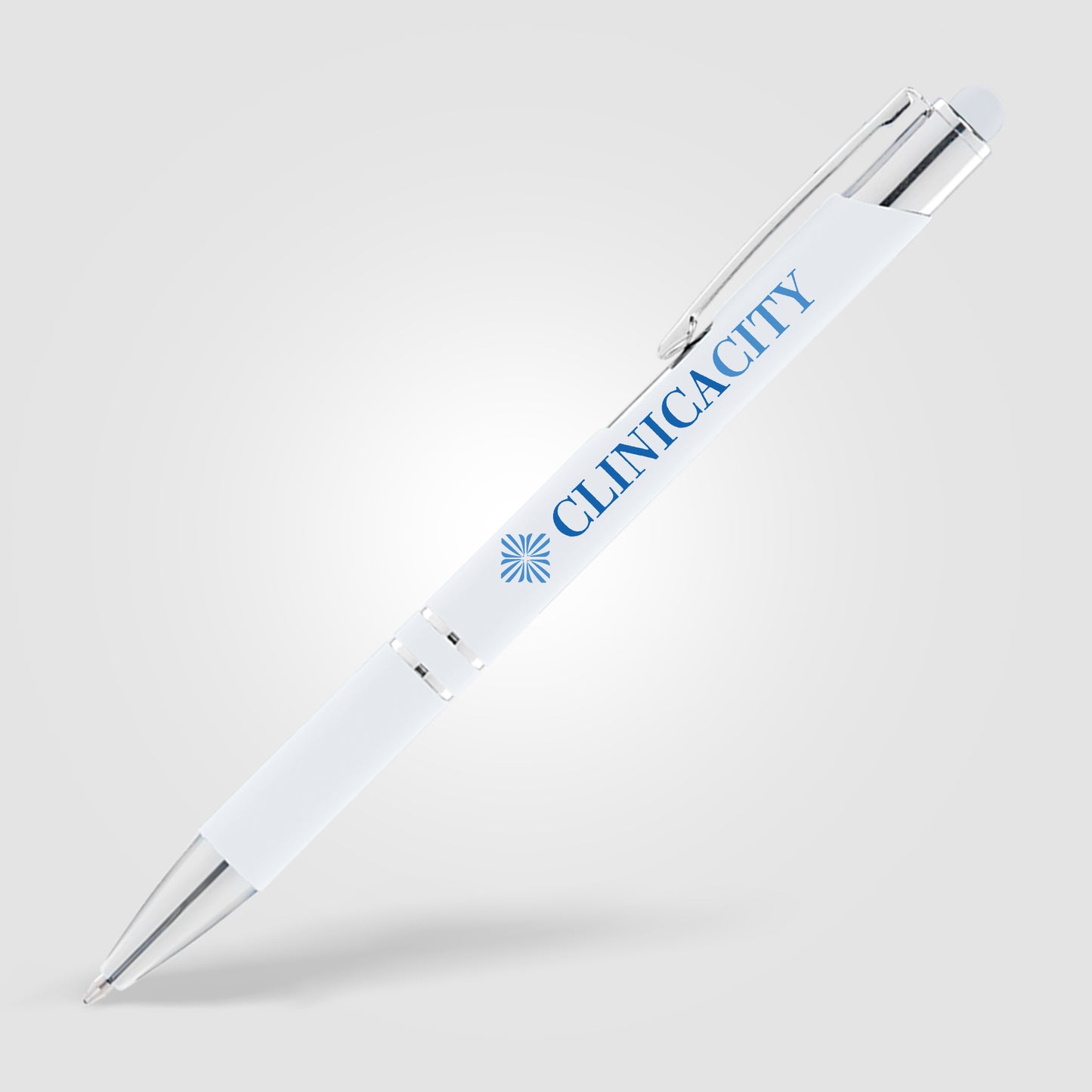White (Barrel) Tres-Chic Softy w/ Stylus Top
