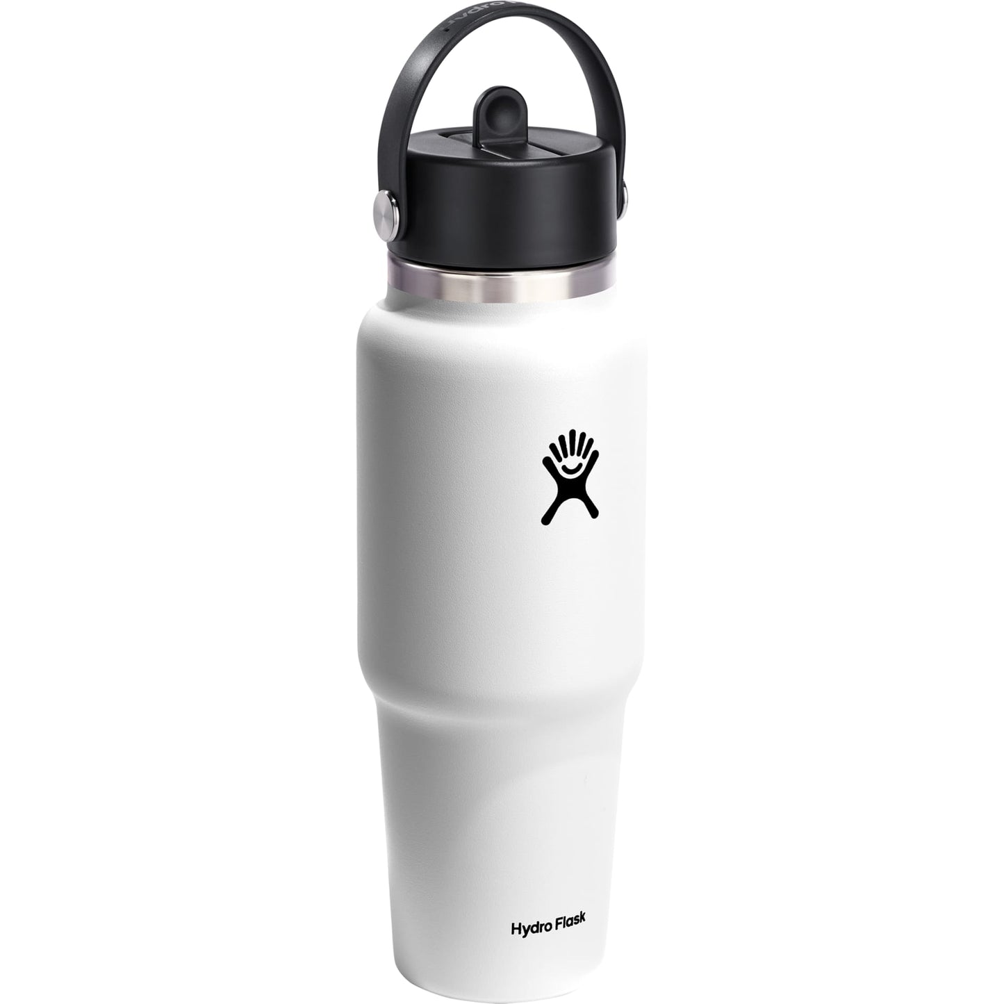 White Hydro Flask® Travel Bottle w/ Flex Straw Cap 32oz