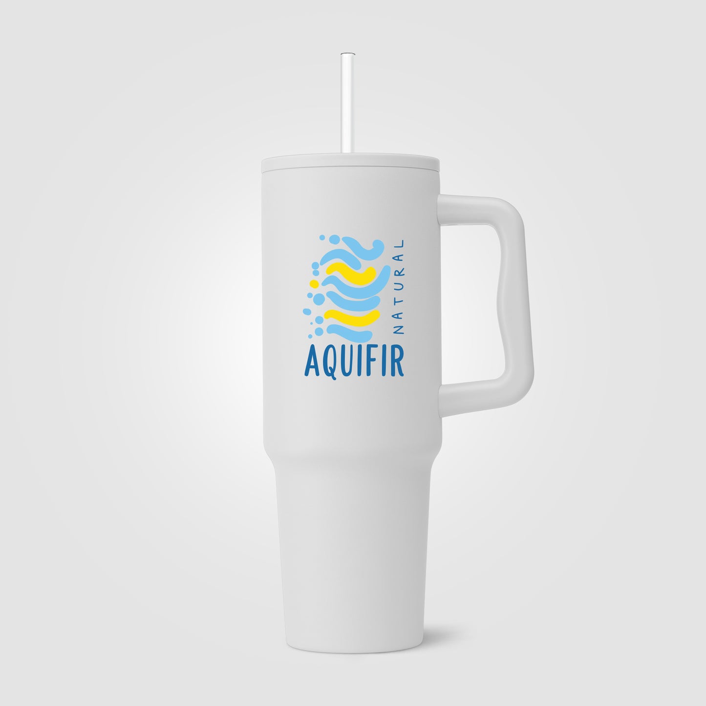White (Lid) Polar Pro - 40 oz. Double-Wall Recycled Stainless Steel Tumbler with Straw