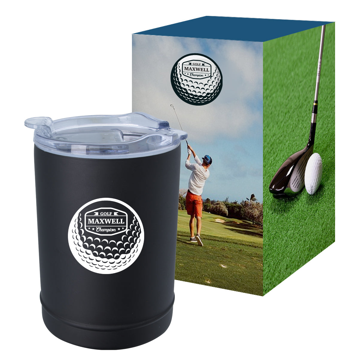 2-In-1 Copper Insulated Beverage Holder And Tumbler With Custom Box plain grouped