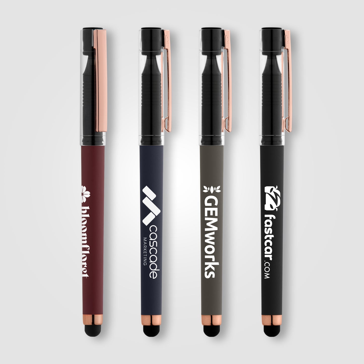 Kappa Softy Rose Gold Gel Pen w/ Stylus  grouped