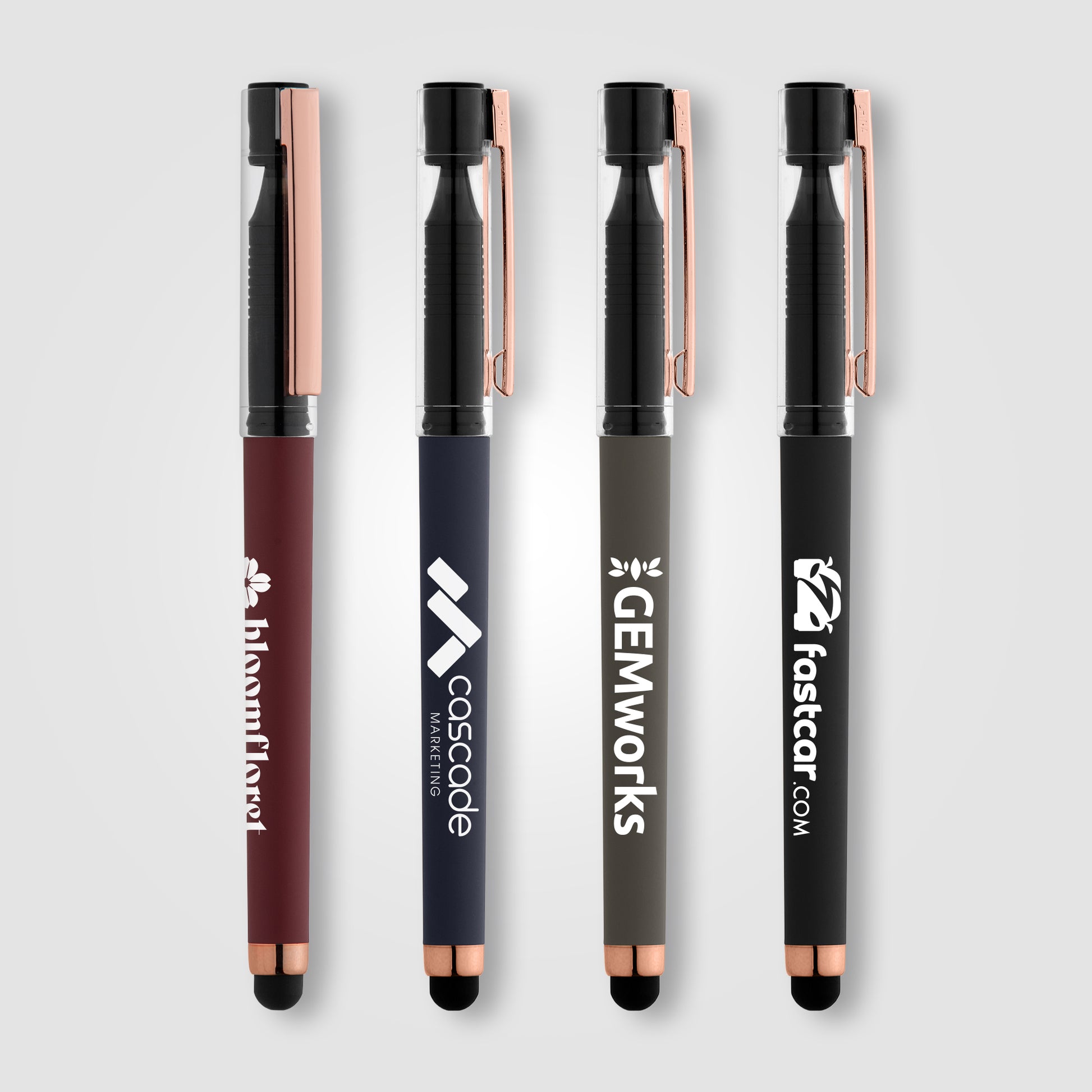 Kappa Softy Rose Gold Gel Pen w/ Stylus  grouped