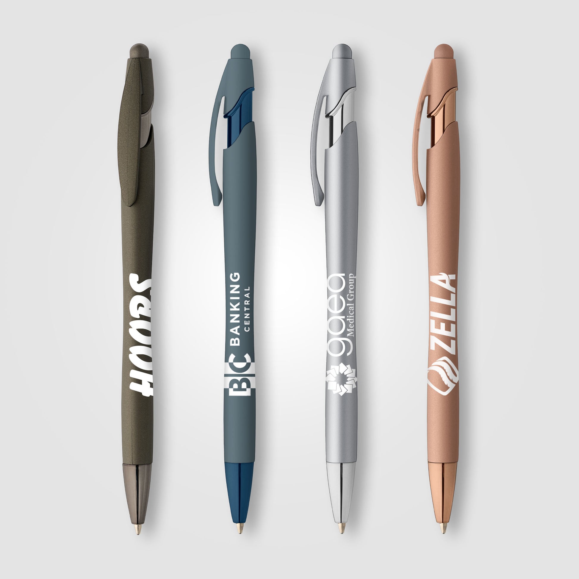 La Jolla Softy Monochrome Metallic Pen  grouped