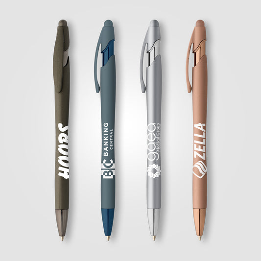 La Jolla Softy Monochrome Metallic Pen  grouped