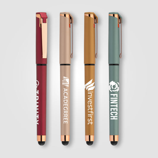 Islander Softy Rose Gold Metallic Designer Gel Pen w/ Stylus  grouped
