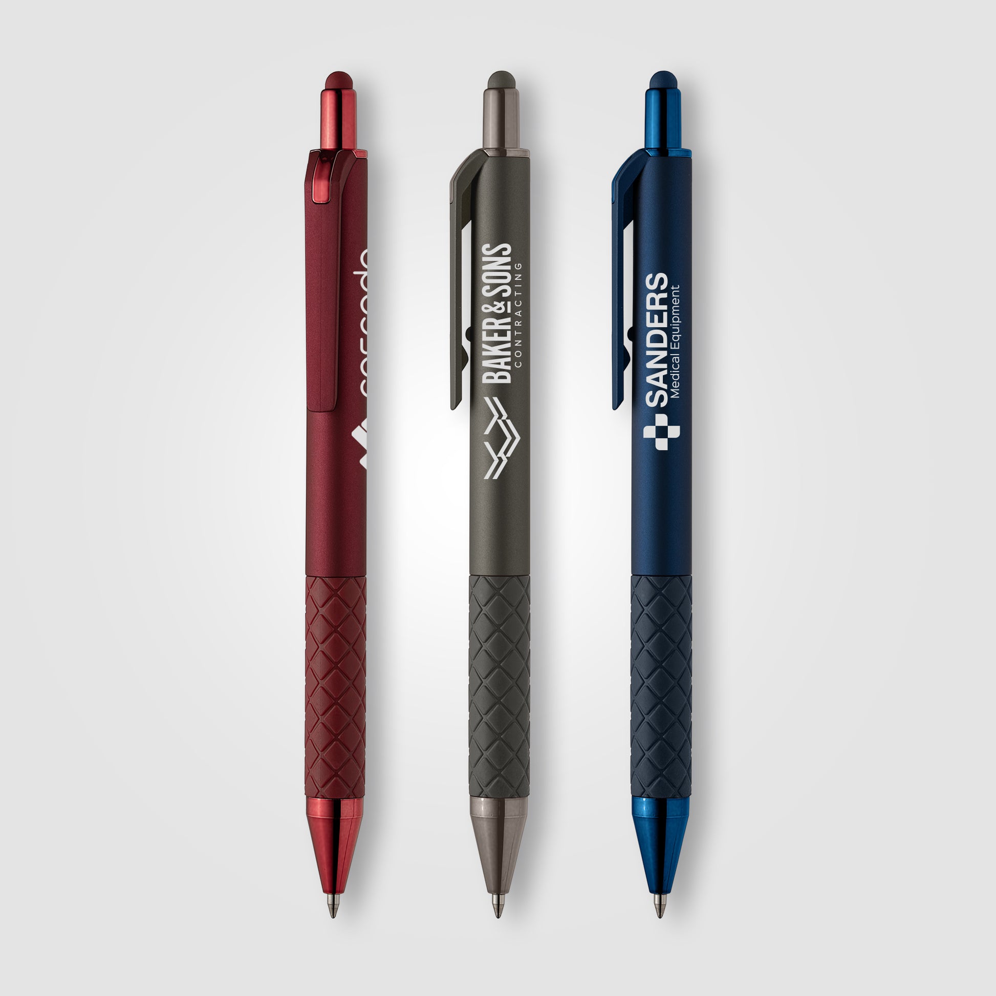 Islander Gel Retractable Softy Monochrome Stylus Pen  grouped