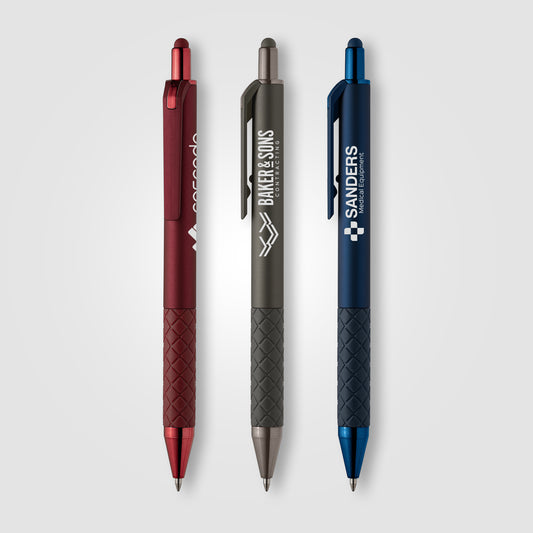 Islander Gel Retractable Softy Monochrome Stylus Pen  grouped