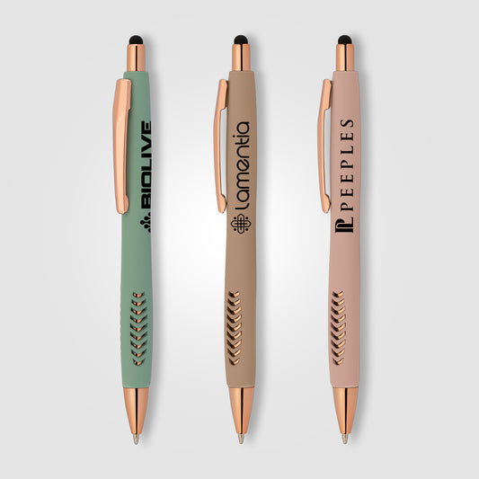 Avalon Softy Rose Gold Designer Pen w/ Stylus  grouped
