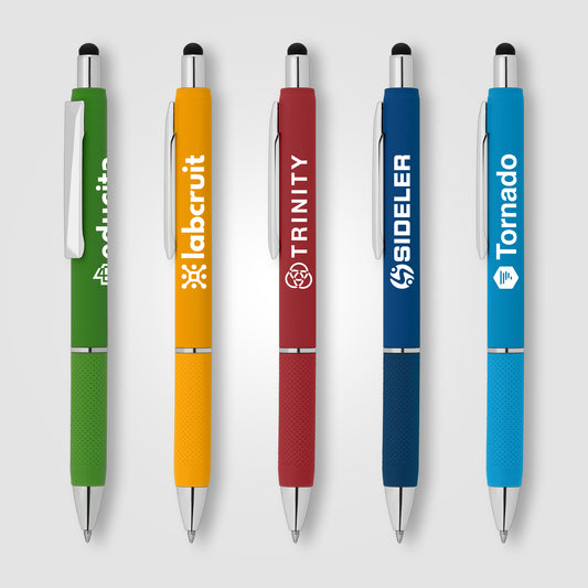 Serena Retractable Gel Stylus Pen  grouped
