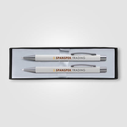 White (Product 1 Color) Bowie Pen & Pencil Gift Set
