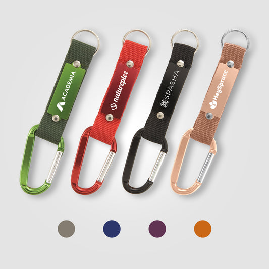 Strap Happy Carabiner Keychain  grouped
