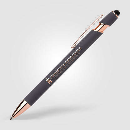 Gray (Barrel) Ellipse Softy Rose Gold Classic w/ Stylus