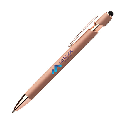 Pink (Barrel) Ellipse Gel Softy Rose Gold w/Stylus