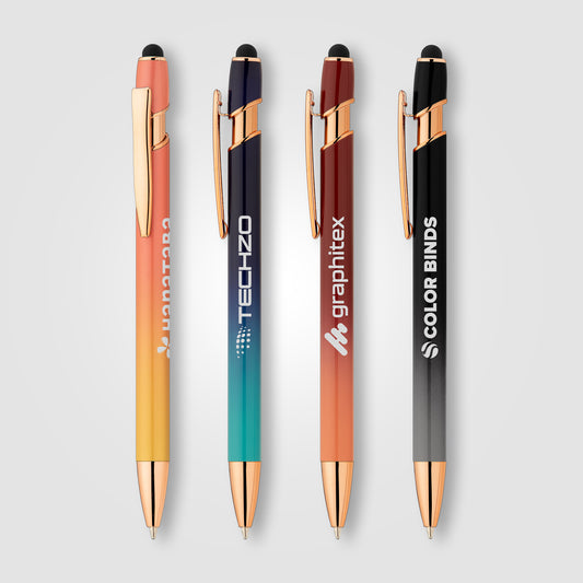 Ellipse Ombre Rose Gold Stylus Pen  grouped
