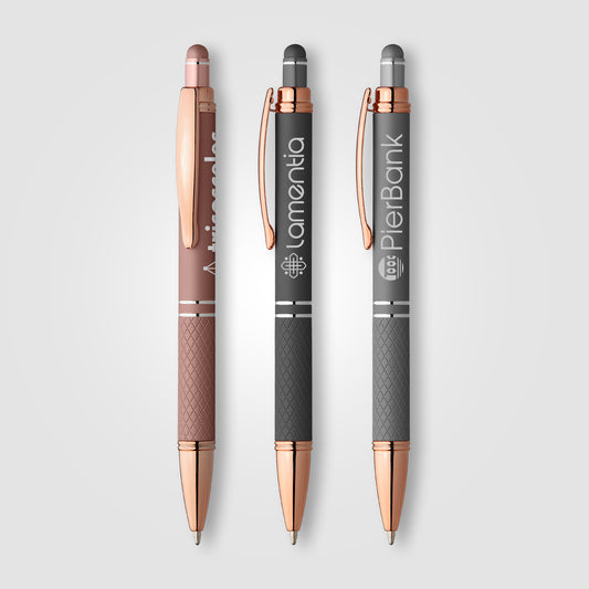 Phoenix Softy Rose Gold Gel Pen w/Stylus  grouped