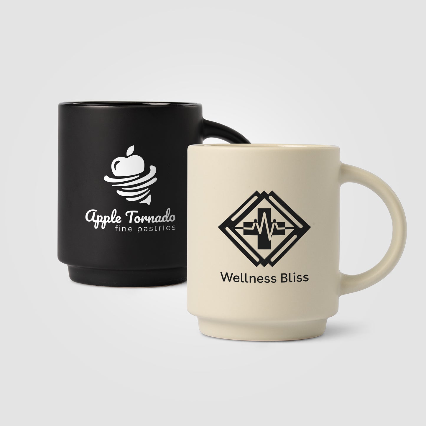 Café Duo - 11 oz. Ceramic Mug & Bamboo Board Set  grouped