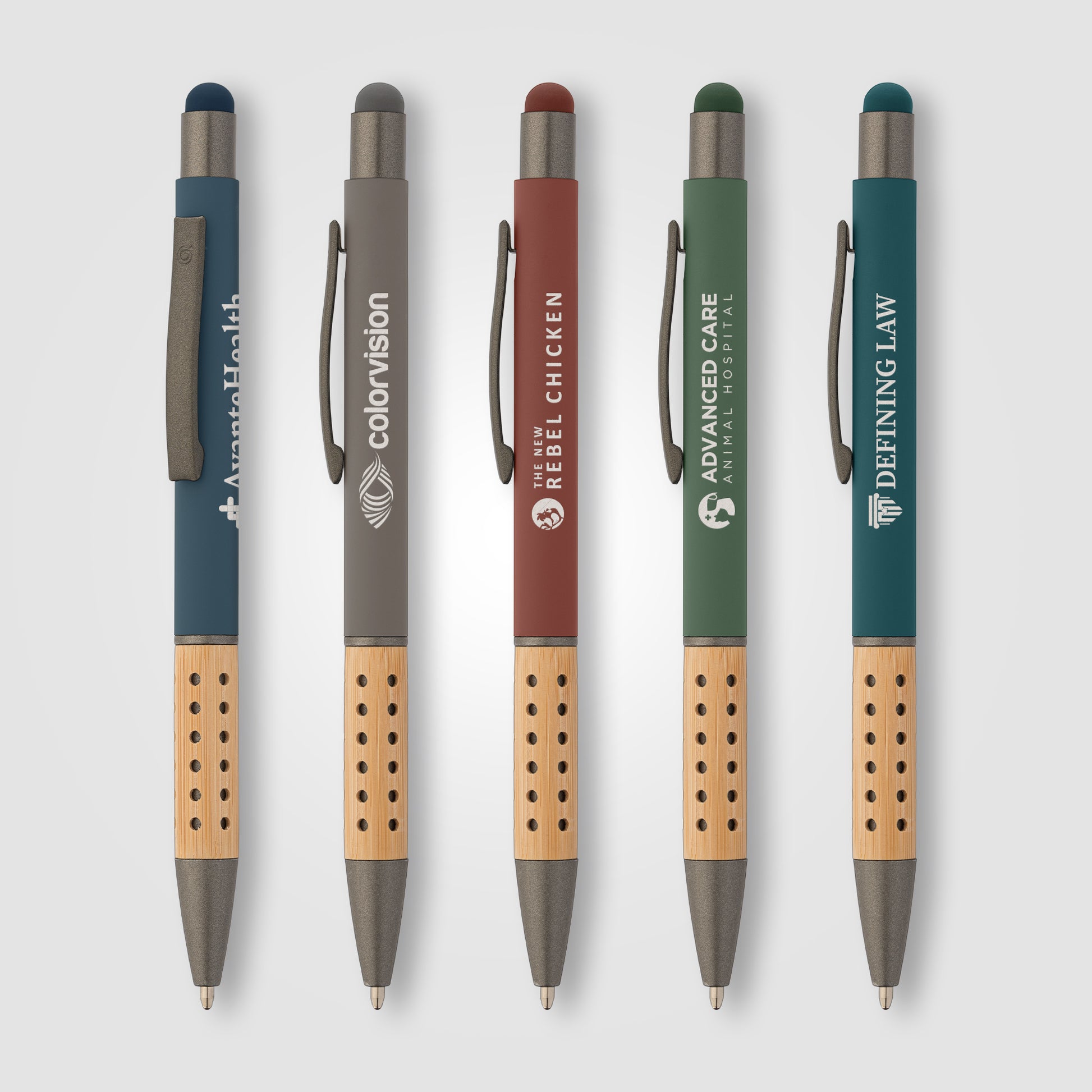 Bowie Bamboo Grip Stylus Pen  grouped