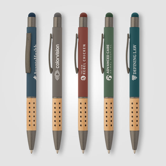 Bowie Bamboo Grip Stylus Pen  grouped