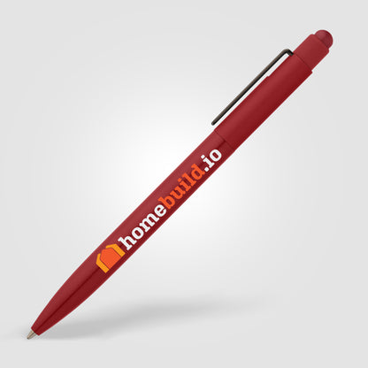 Red (Barrel) Evo Softy Recycled Aluminum Pen w/ Stylus