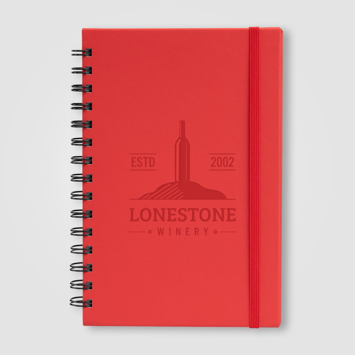 Red (Product) Zelda Recycled Cover Spiral Journal - A5 5.5'' x 8.3''