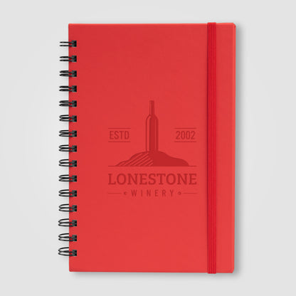 Red (Product) Zelda Recycled Cover Spiral Journal - A5 5.5'' x 8.3''