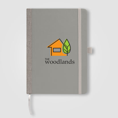 Gray (Product) Steinbeck - Recycled Two Tone Hard Cover Notebook