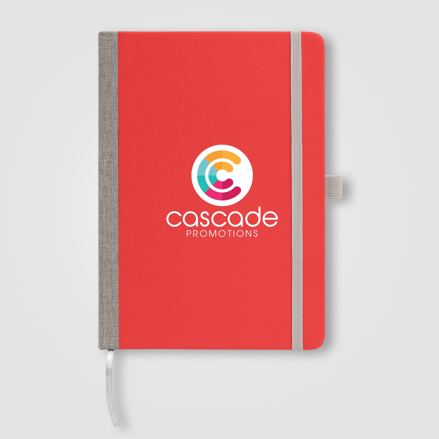 Red (Product) Steinbeck - Recycled Two Tone Hard Cover Notebook