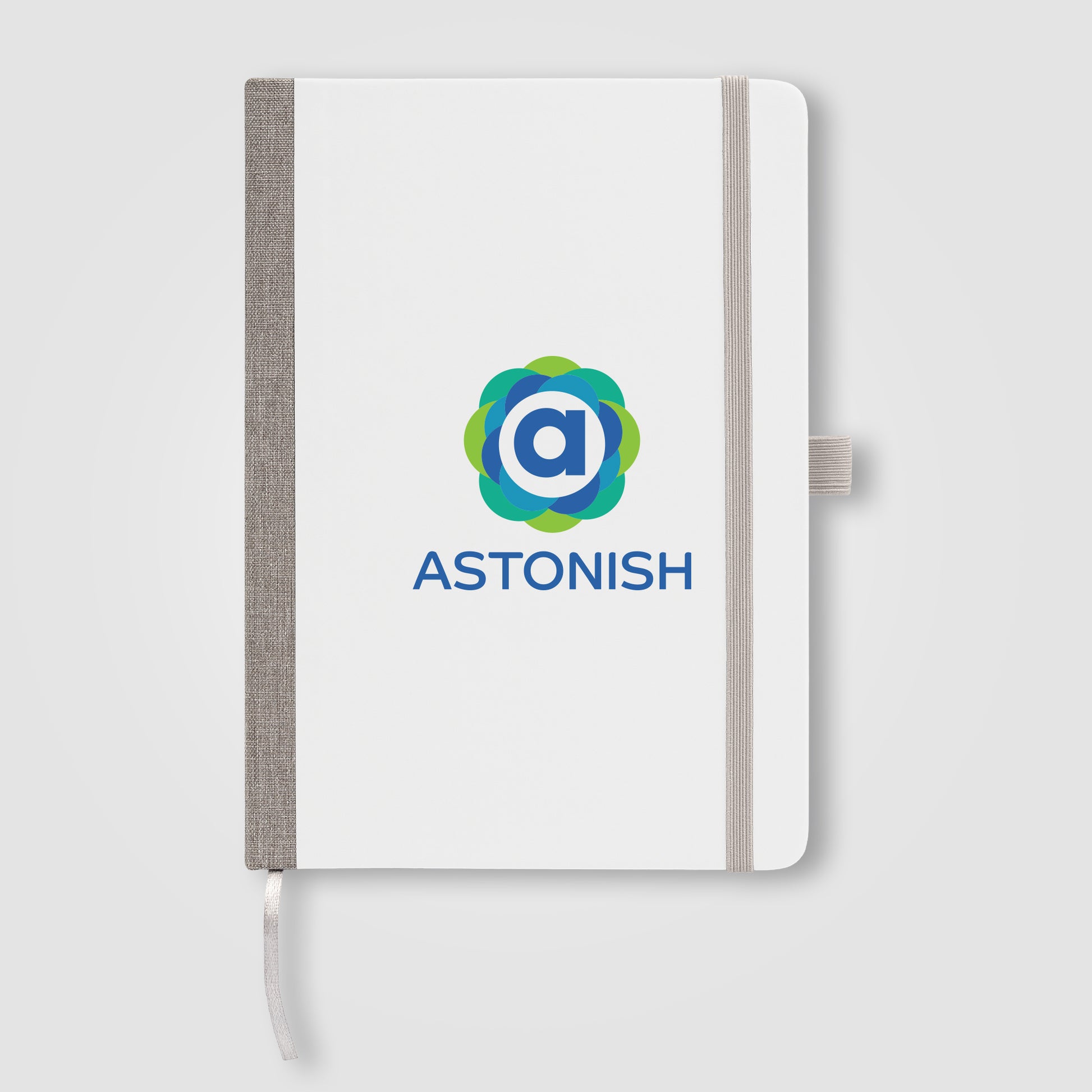 White (Product) Steinbeck - Recycled Two Tone Hard Cover Notebook
