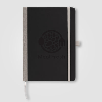 Black (Product) Steinbeck - Recycled Two Tone Hard Cover Notebook