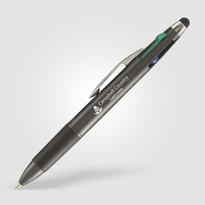 Gray (Barrel) Quattro Multi Ink w/ Stylus
