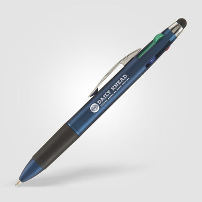Blue (Barrel) Quattro Multi Ink w/ Stylus