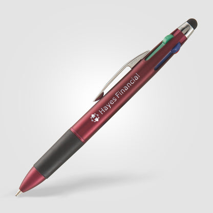Burgundy (Barrel) Quattro Multi Ink w/ Stylus