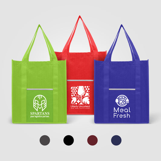 North Park Deluxe - Non-Woven Shopping Tote Bag  grouped