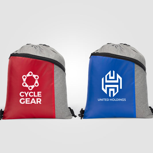 Geneva Drawstring Backpack - 210D Polyester  grouped