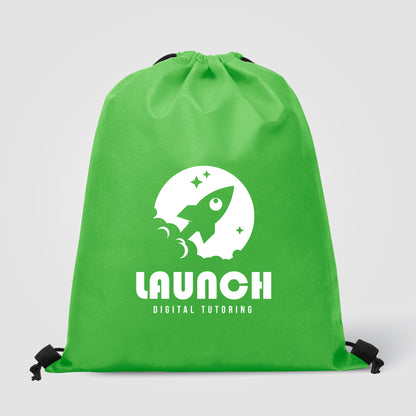 Light Green (Product) Gateway - Non-Woven Drawstring Backpack