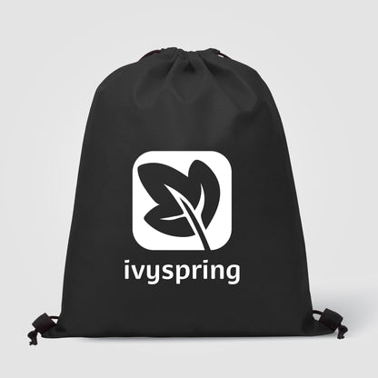 Black (Product) Gateway - Non-Woven Drawstring Backpack