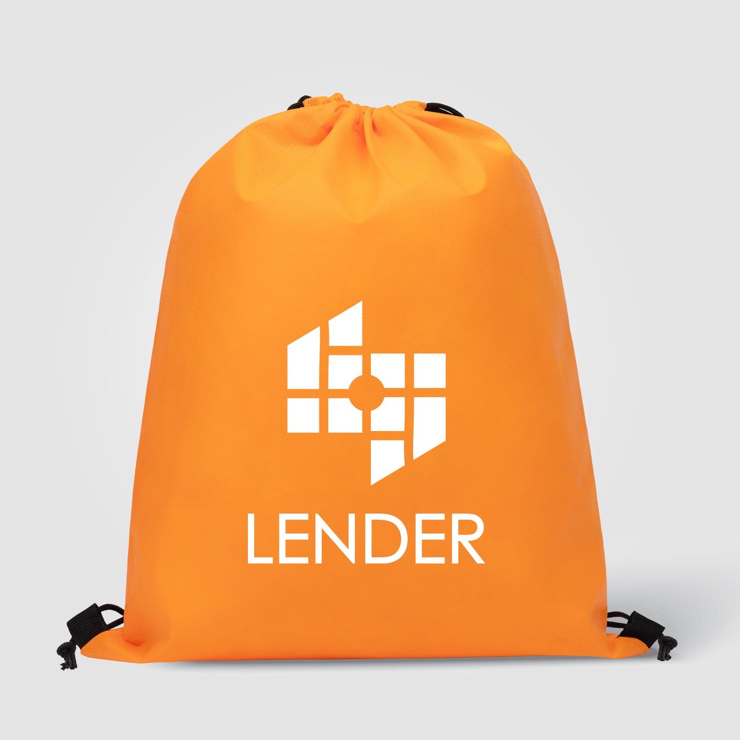 Orange (Product) Gateway - Non-Woven Drawstring Backpack