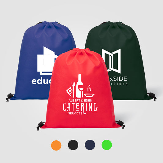 Gateway - Non-Woven Drawstring Backpack  grouped