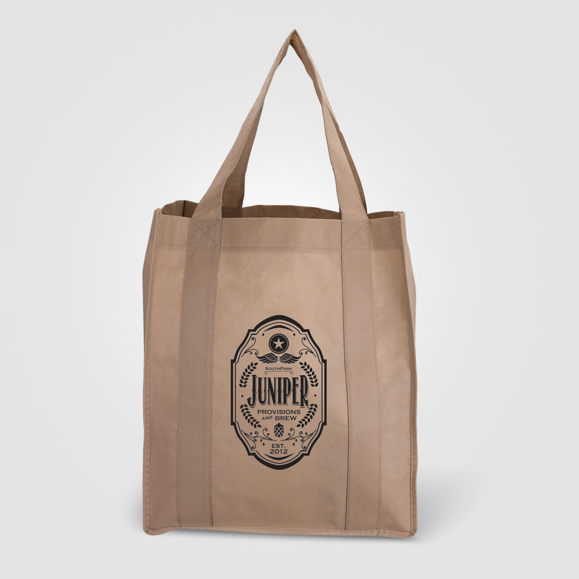 Beige (Product) North Park - Non-Woven Shopping Tote Bag