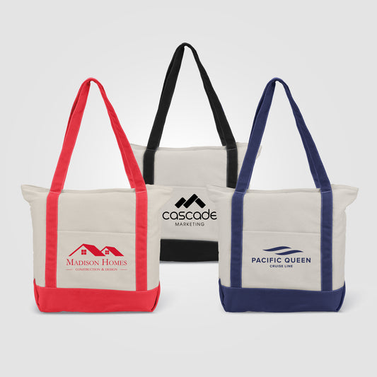 Zephyr - 12 oz. Cotton Canvas Tote Bag  grouped