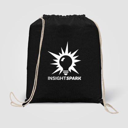 Black (Product) Java - 5 oz. Cotton Drawstring Backpack