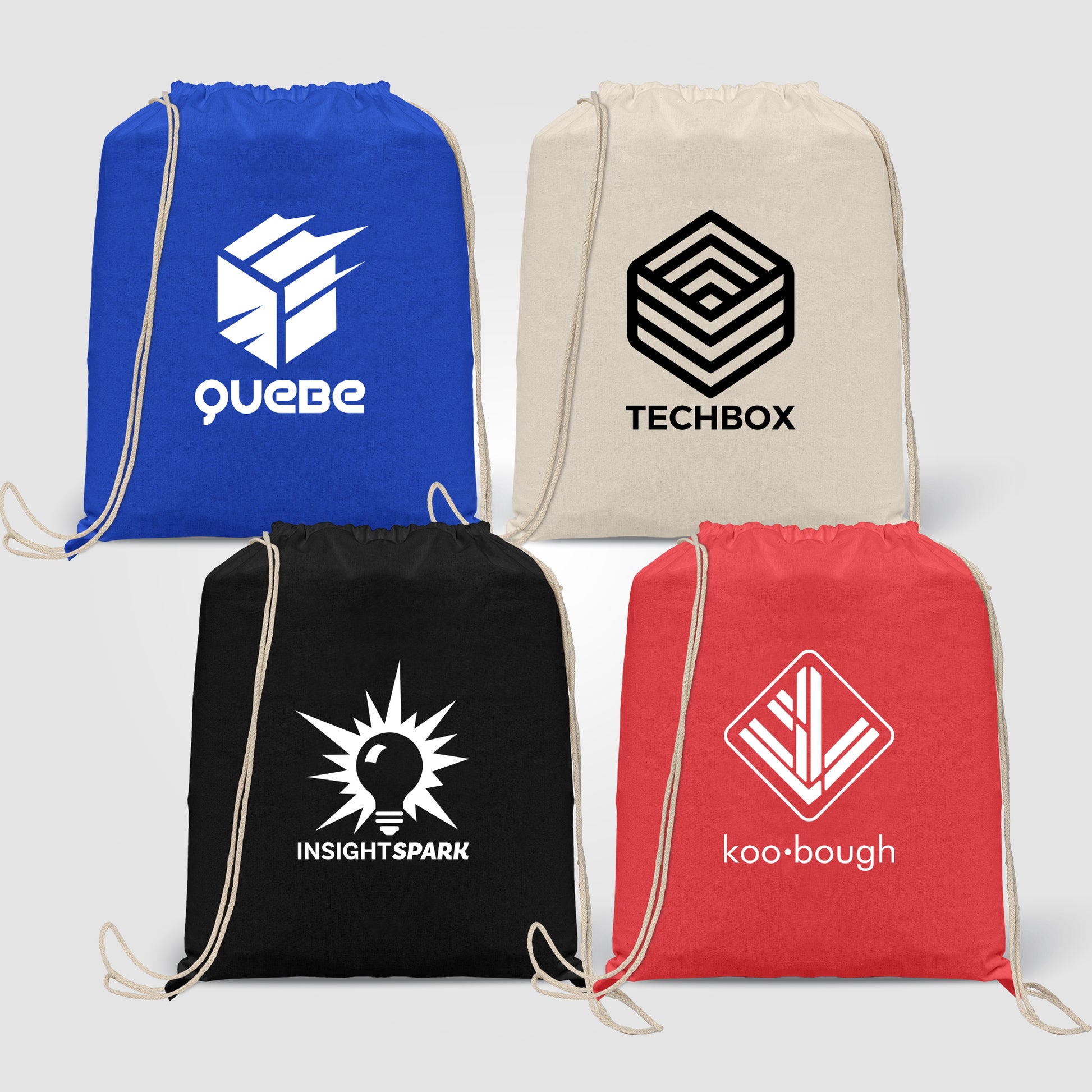 Java - 5 oz. Cotton Drawstring Backpack  grouped