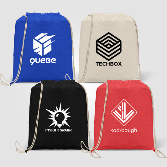 Java - 5 oz. Cotton Drawstring Backpack  grouped