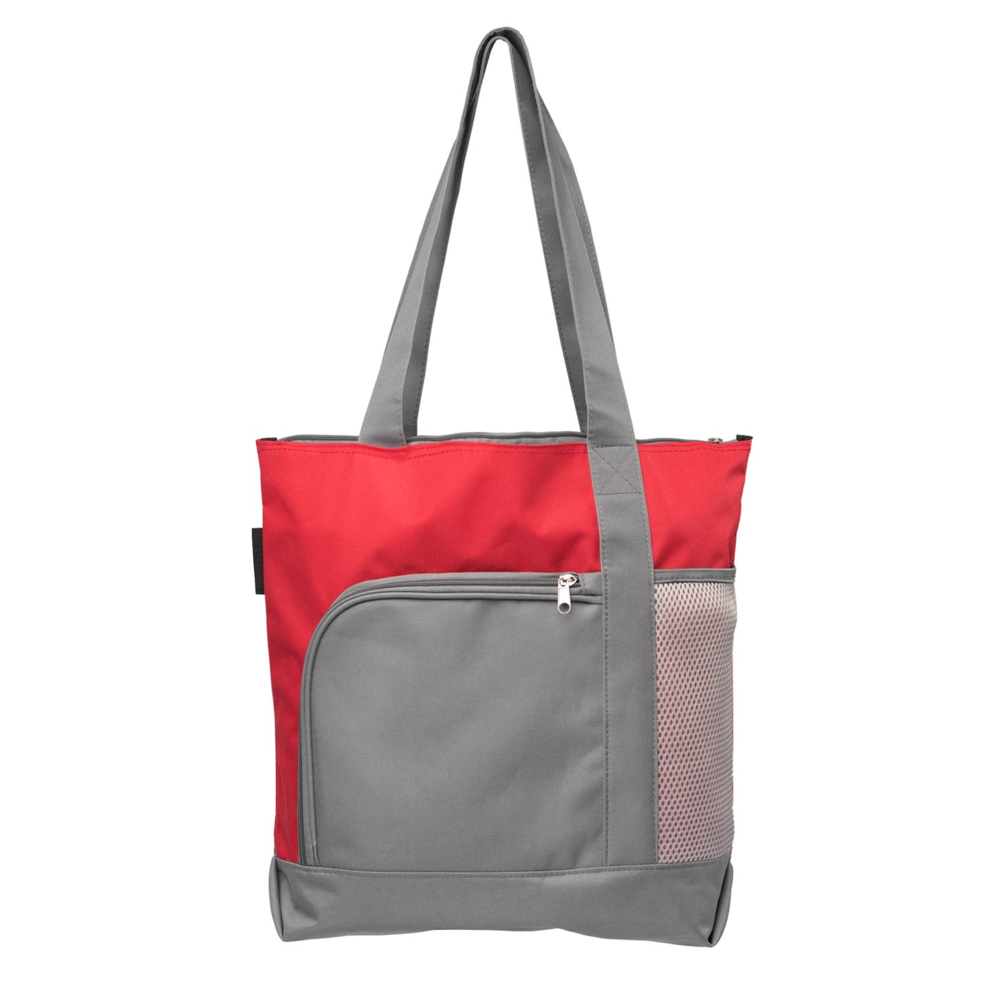 Red (Product) Palomar - 600D Polyester Zipper Tote with 210D Pocket plain