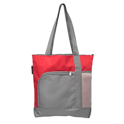 Red (Product) Palomar - 600D Polyester Zipper Tote with 210D Pocket plain